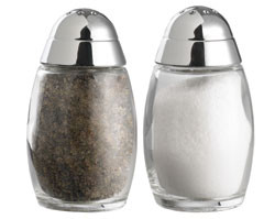 SCANDIC zout/peperstrooier chroom per stuk