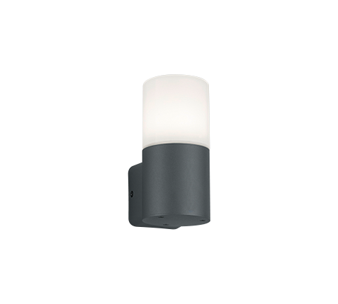 224060142_HOOSIC Tuinlamp E27 Antraciet/Opaal