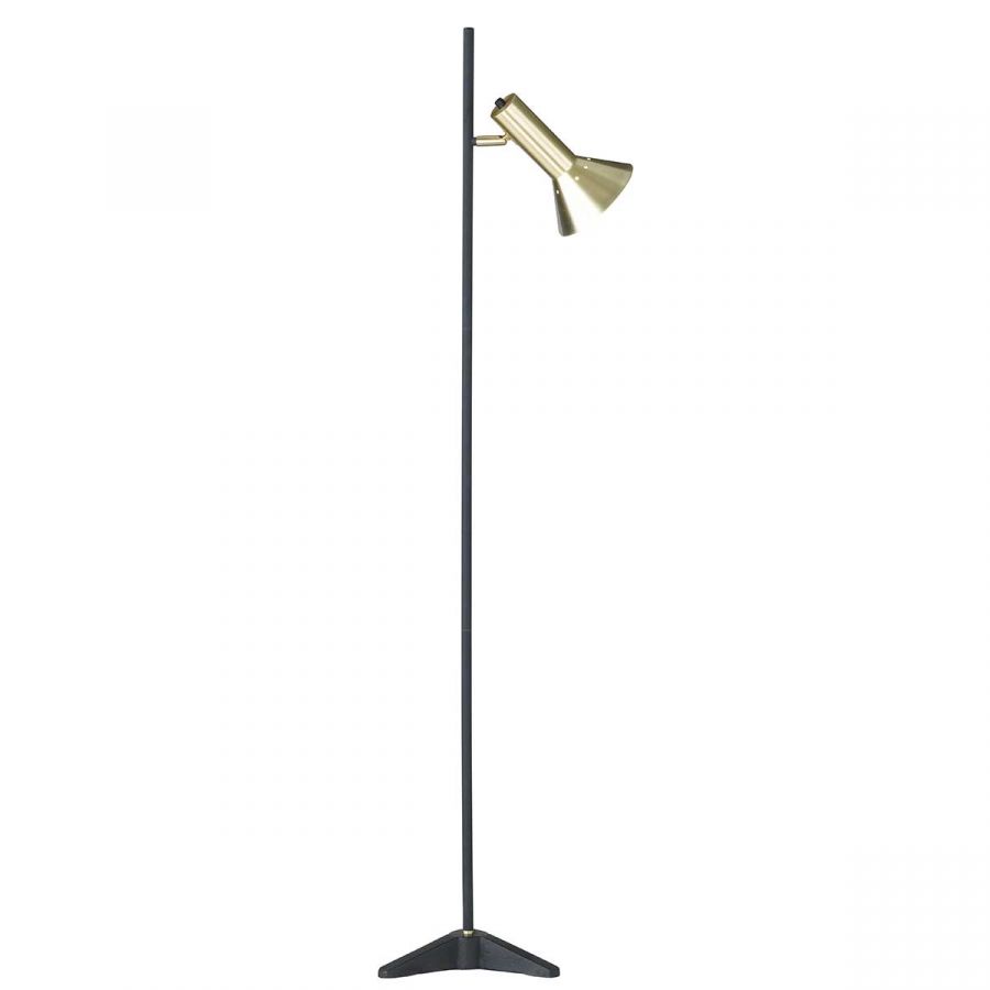 Leeslamp E27 zwart messing