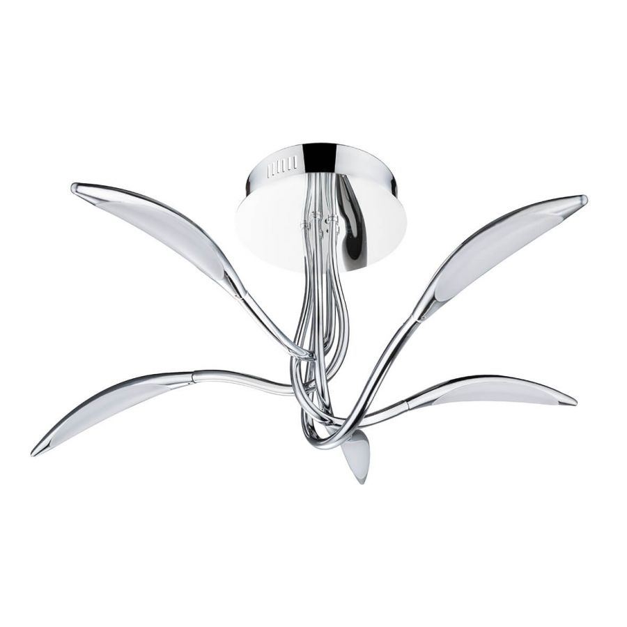 Plafondlicht 5x375lm 5,2w warm Chrome