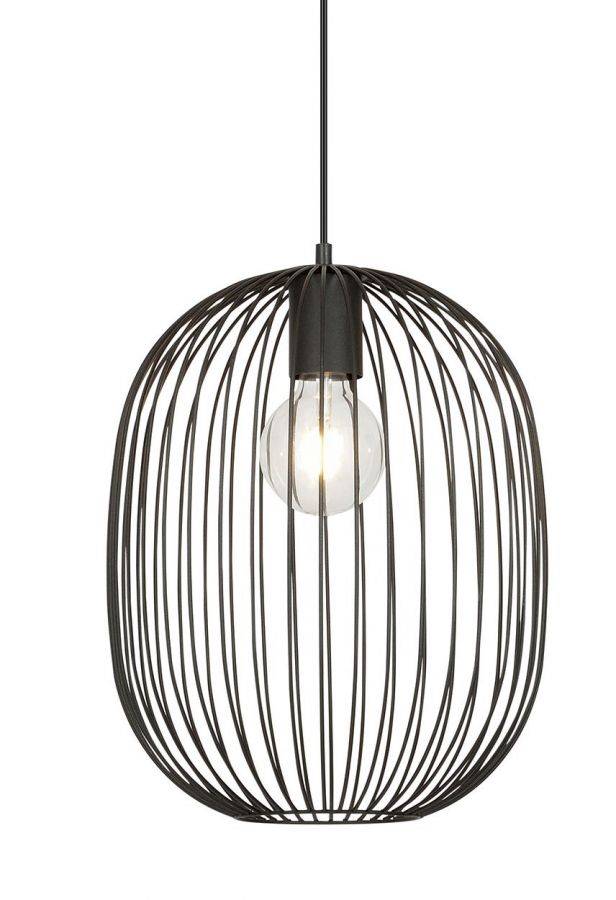 Hanglamp E27 zwart
