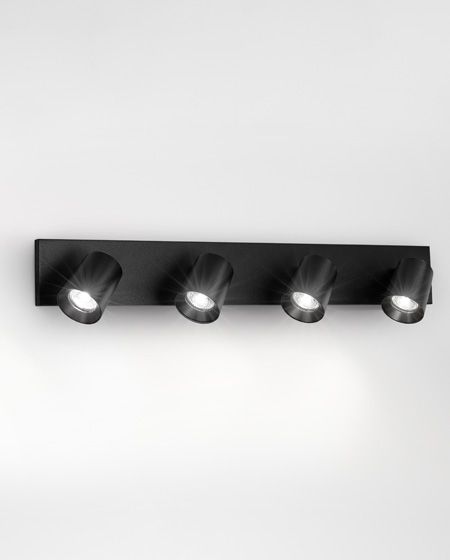 Spot 4xGU10 Zwart