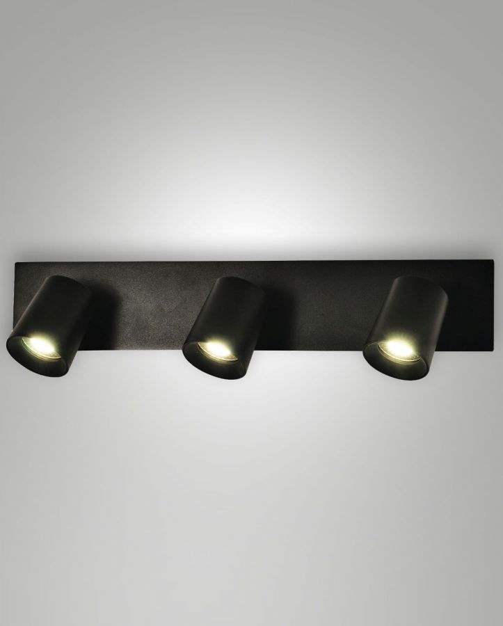 Spot 3xGU10 Zwart