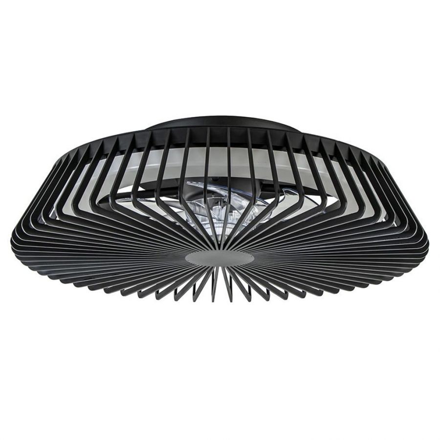 Plafondventilator 70w 4900lm CCT RemCon zwart