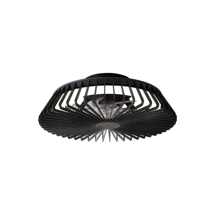 Plafondventilator 70w 4900lm CCT RemCon zwart