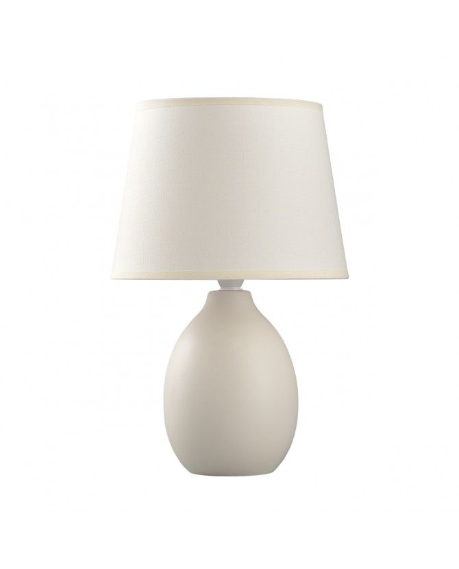 Tafellamp E14 met kap beige