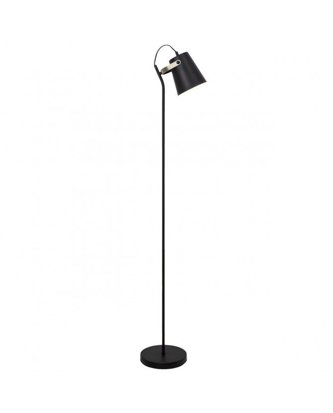 Staanlamp E27 zwart