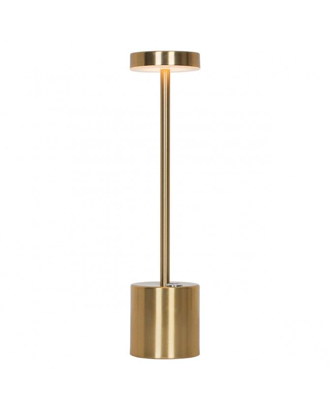 Accu/Oplaadbare Tafellamp 3w 300lm 3000k messing