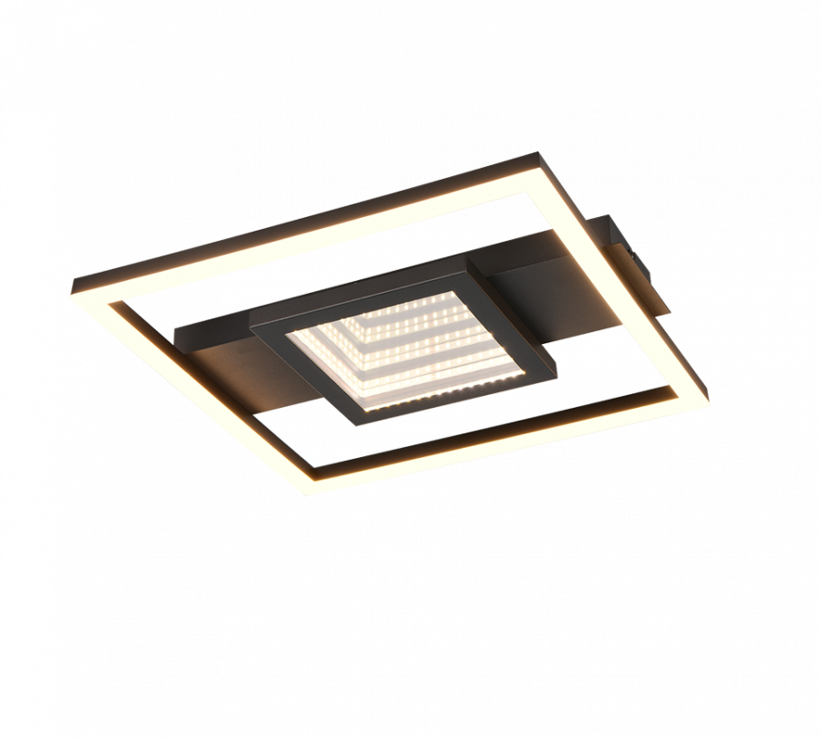 R64801932 WHEELER Plafondlamp 16w 2000lm 3000k zwart