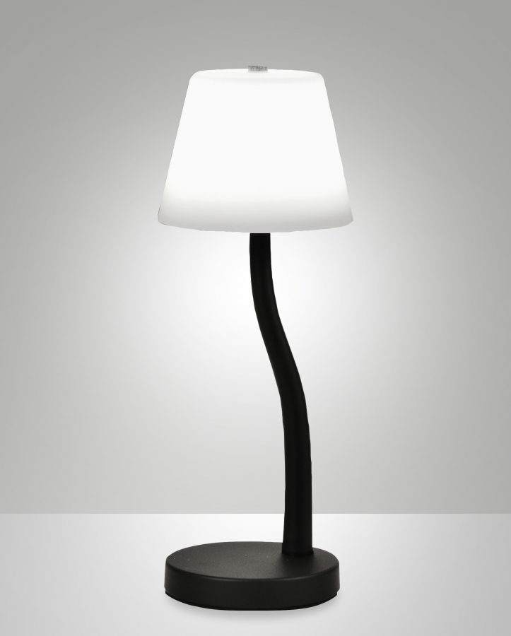 Tafellamp 9w 750lm TouchDim Warm Zwart Opaal