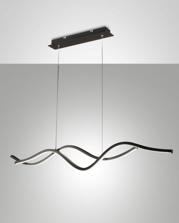 Hanglamp 36w 3880lm Warm Zwart StapDim