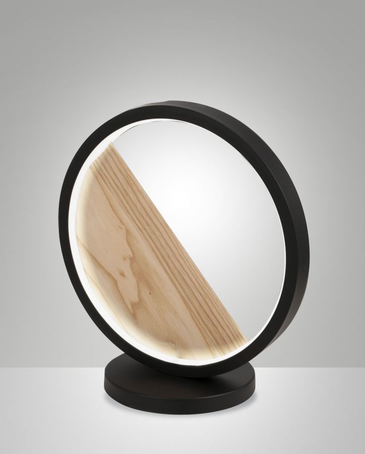 Tafellamp 29w 3160lm Warm Touchdim zwart hout