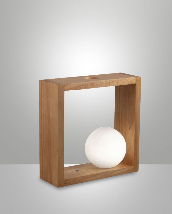 Tafellamp 5w 470lm Warm Eik Opaal