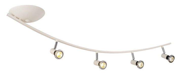 Spotboog 4xGU10 Wit/Chrome