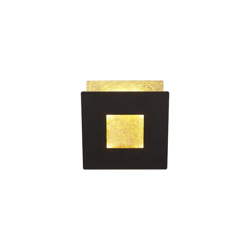 Wandlicht 12w 840lm 3000k Zwart Goud