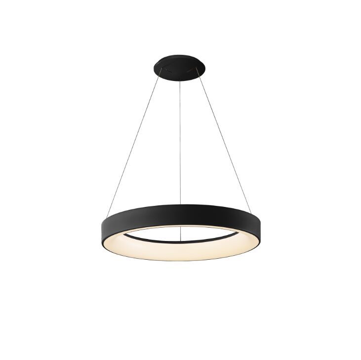 Hanglamp 50cm CCT Dim Zwart