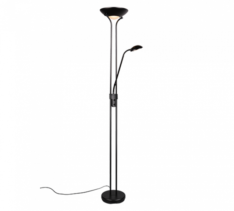 SPOCK R42292132 Vloerlamp 19+5w 2200+500lm 3000k Zwart