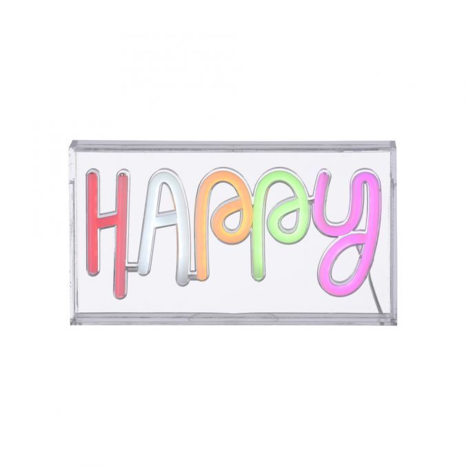 NEON LED Tafellamp 8,5w 'HAPPY'