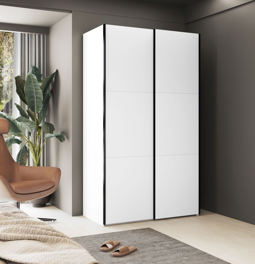 Kleerkast Elvira 120 cm wit