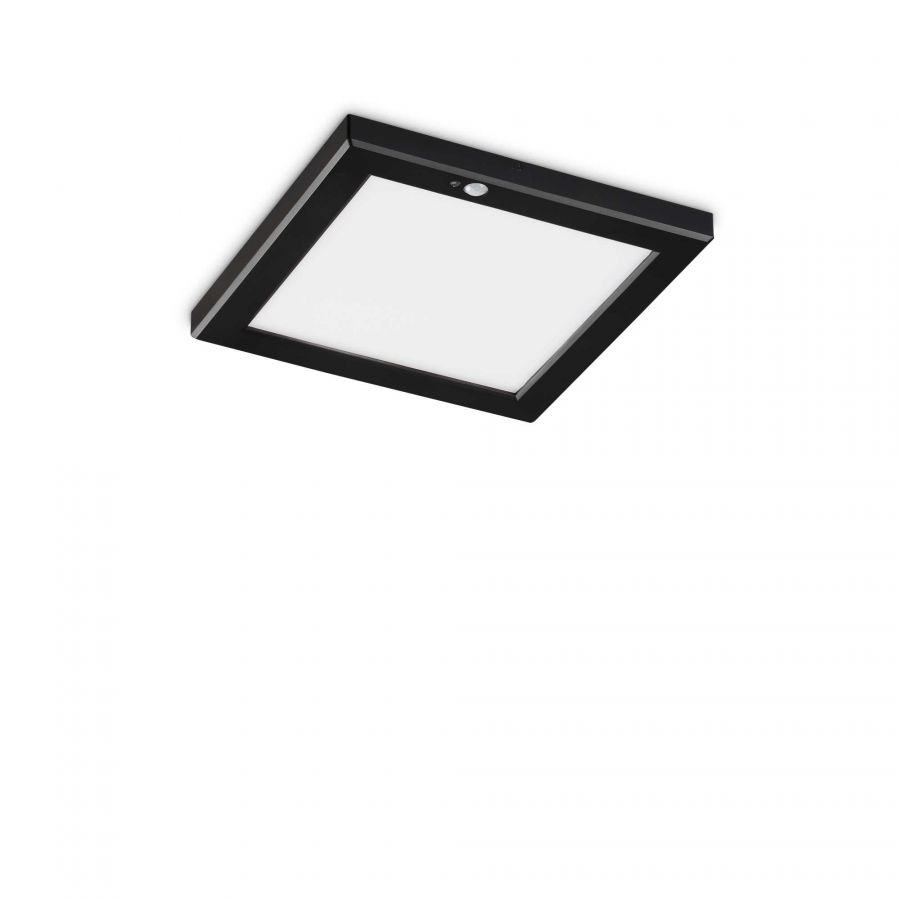 PIR Plafondlamp 20w 1950lm 3000k VK zwart