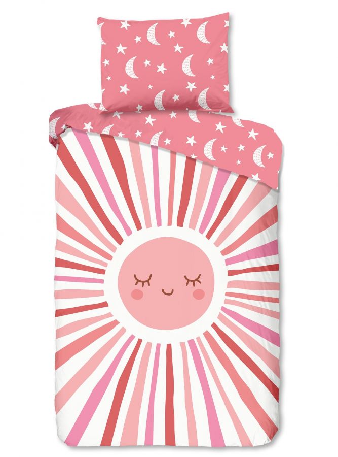 Dekbedovertrek 32095 pink 140x220 