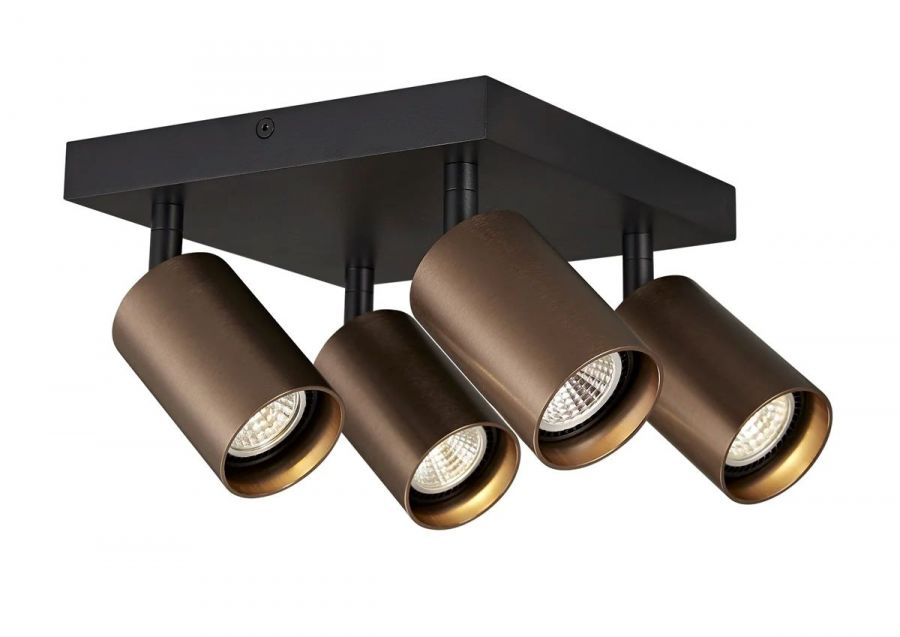 4014545 TABOO Spot 4xGU10 zwart+brons