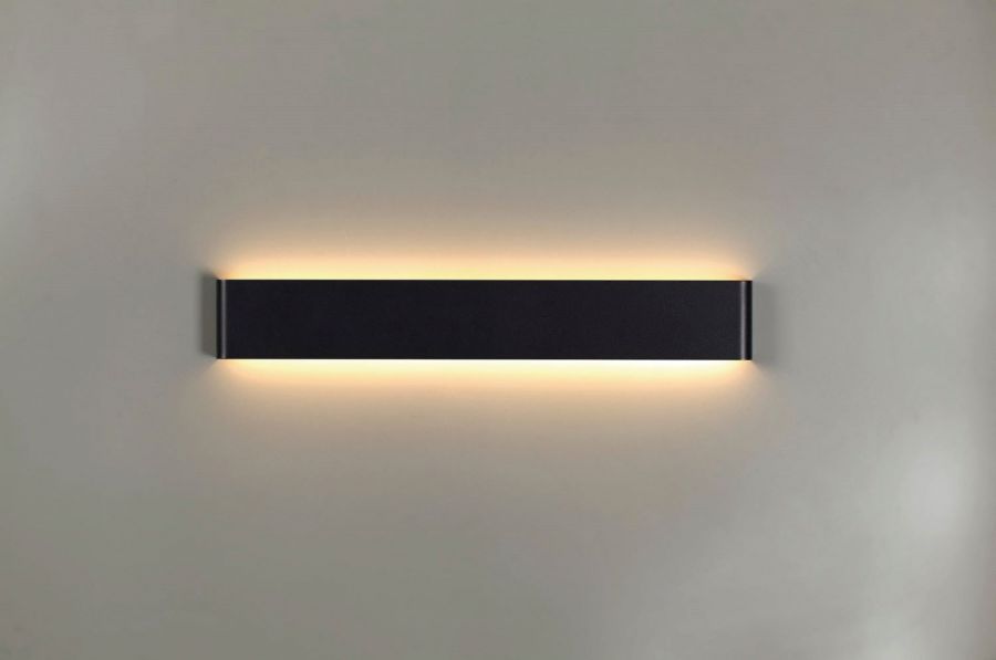 Wandlamp 14w 1100lm 2700k zwart