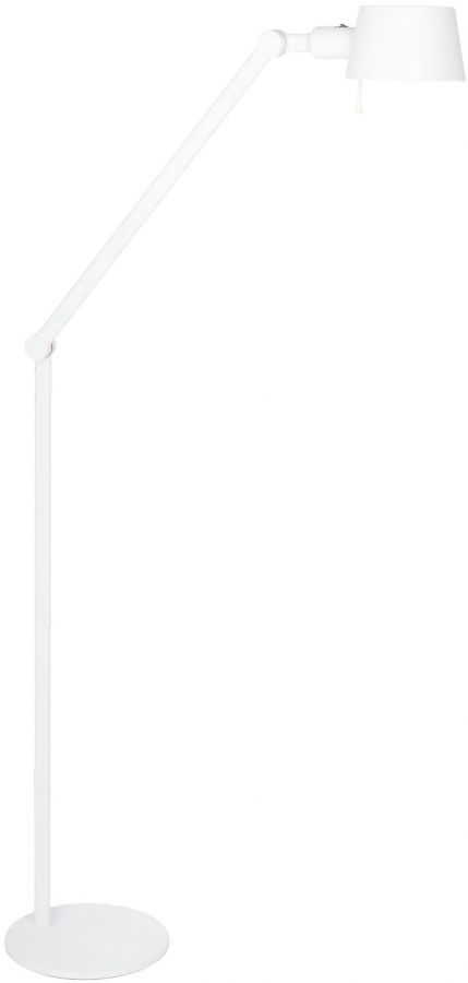 Vloerlamp E27 Metallic Wit