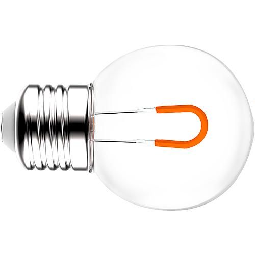 LED kogel/ball lamp E27 0,8W 827 helder 40lm