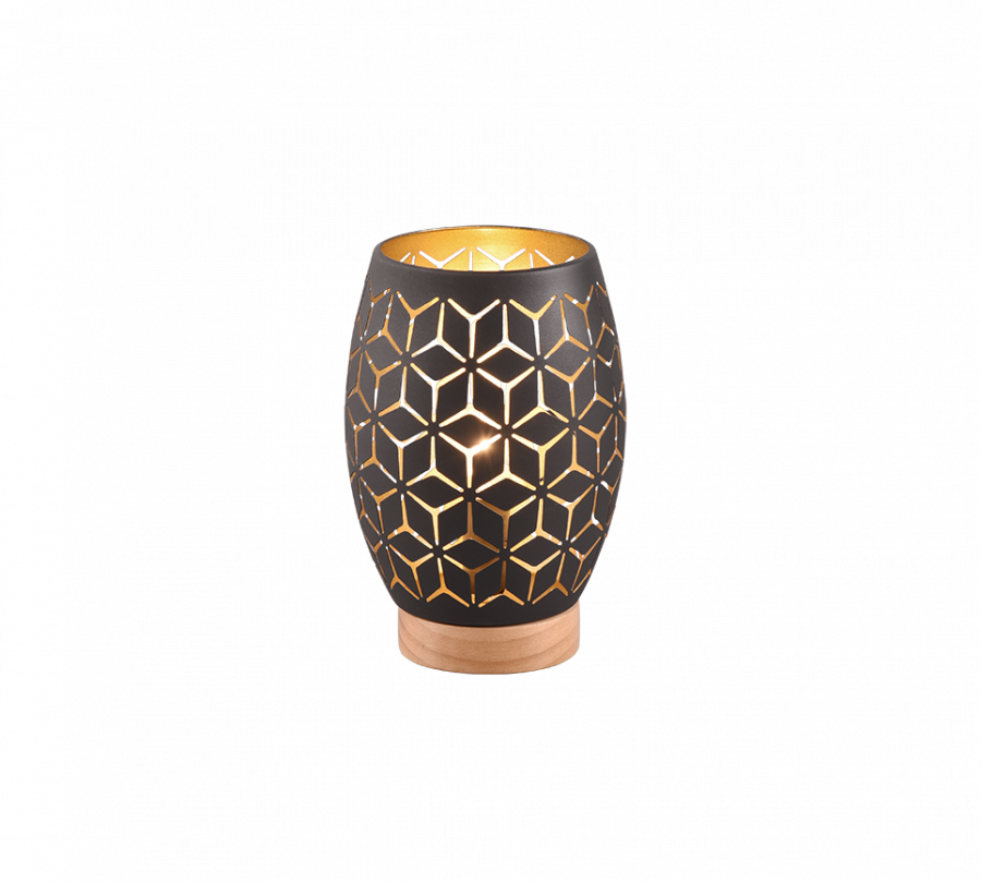 R51571080 BIDAR Tafellamp E27 zwart (binnen goud)