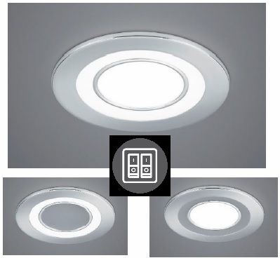 652510106 CORE Inbouw 5,5w 420lm 3000k Chroom 3-WaySwitch