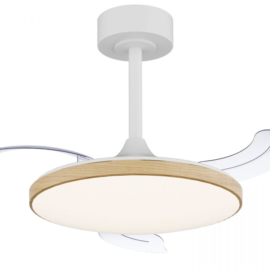 Plafondventilator 45w 5000lm CCT houtlook