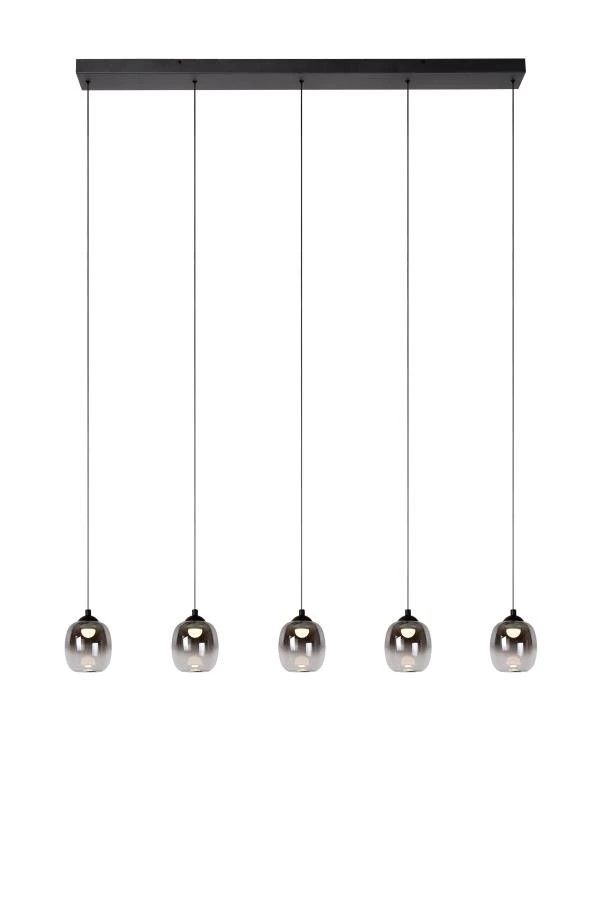 74419/25/30 TAMINO Hanglamp 5x5,6w 2500lm 3000K Zwart