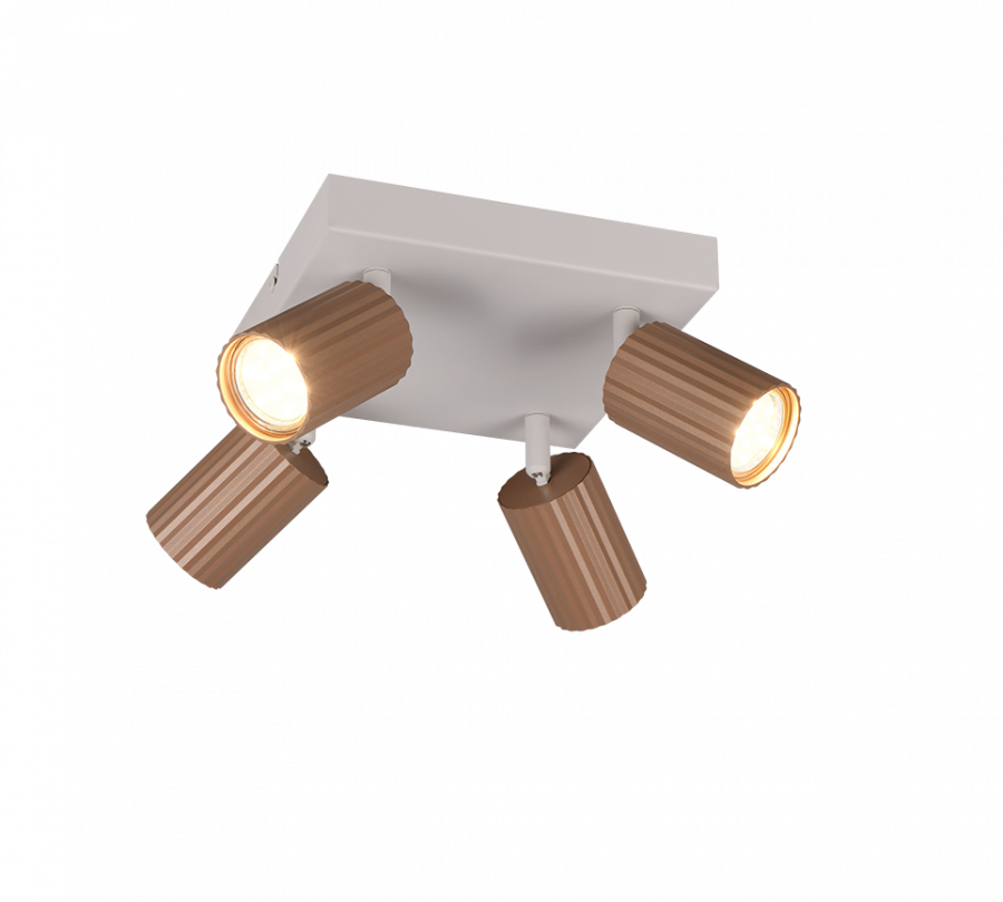 867730465 SOKA Spot 4xGU10 koffie