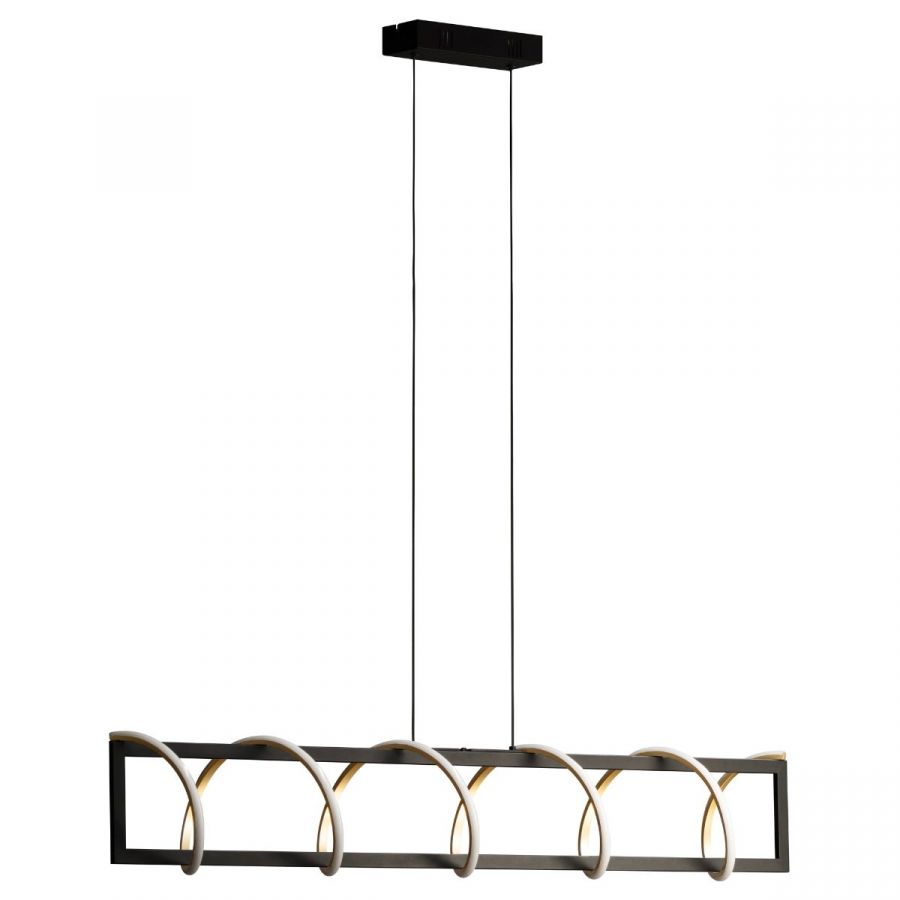 Pendel 29w 3200lm CCT Dim zwart goud