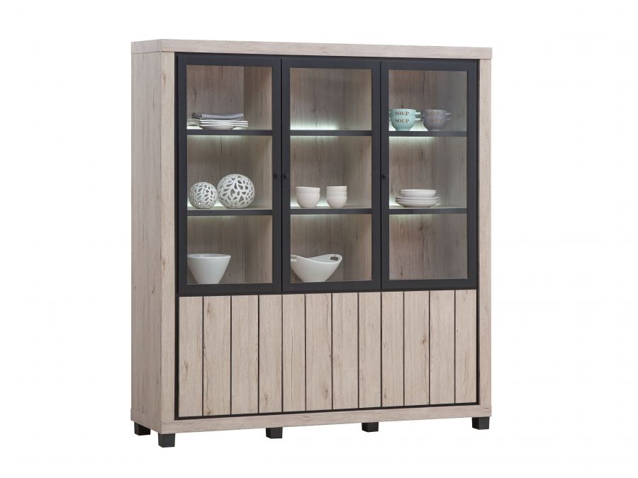 Glaskast Eureka 3 deurs