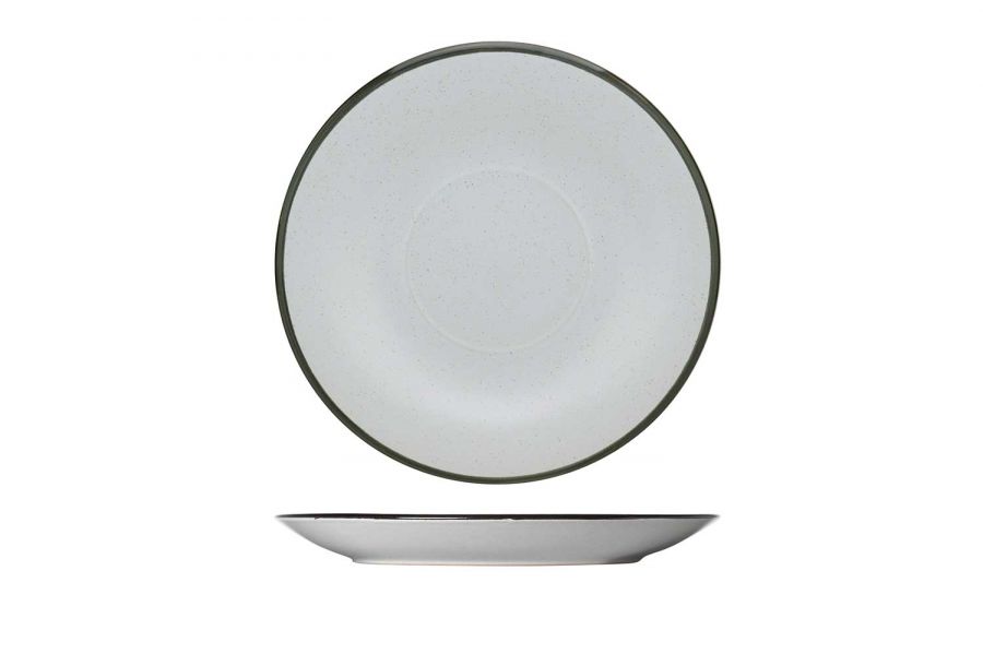 Onderbordje Speckle wit D14,5CM