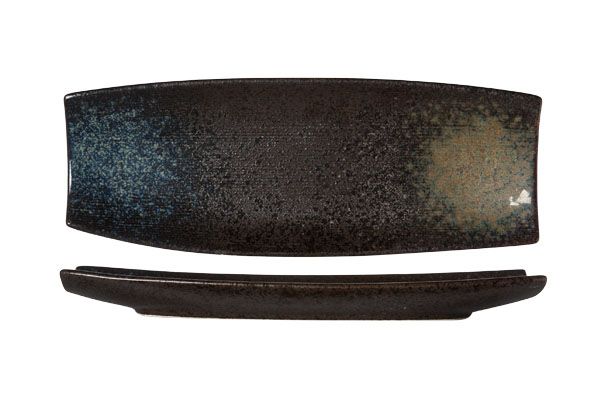 Schaal BLACK YORU rechthoek 33X12XH3CM