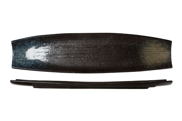 Schaal BLACK YORU rechthoek 51X13XH3.5CM