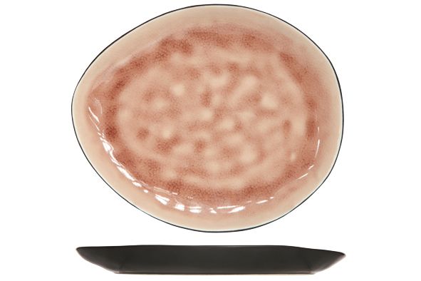 Plat bord LAGUNA OLD ROSE ovaal 19,5X16CM 