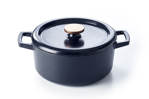 Stoofpot Nori zwart rond 26 cm 5L