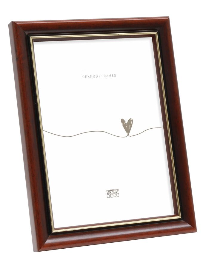 Klassieke bruine fotolijst in hout 20X30