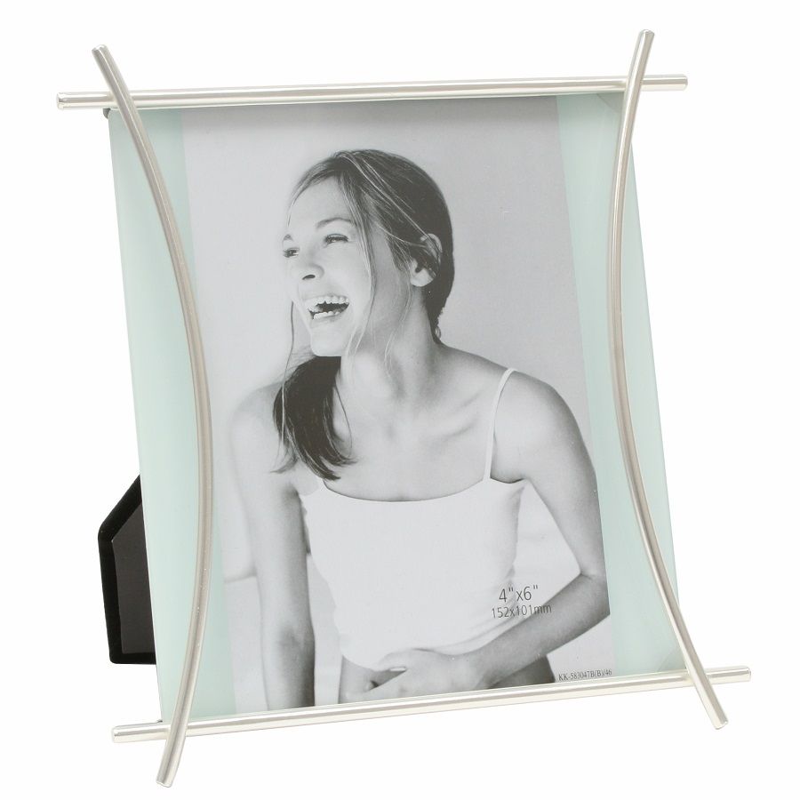 Fotokader in kleur mat zilver