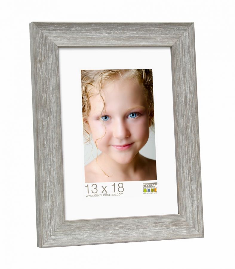 Fotolijst beige gestreept