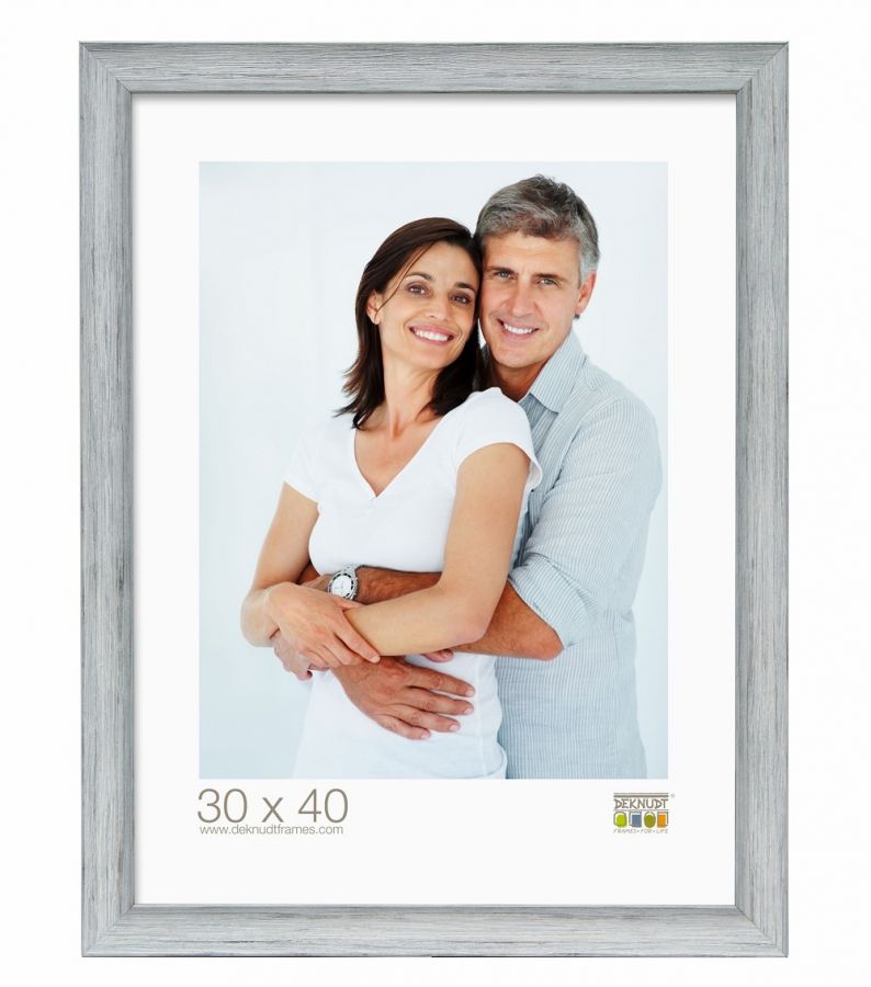 Fotolijst grijs gestreept