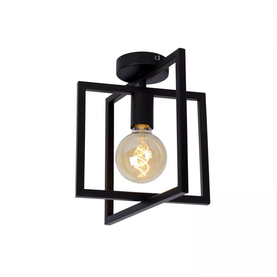 00126/01/30 LUUK Plafondlicht E27 zwart