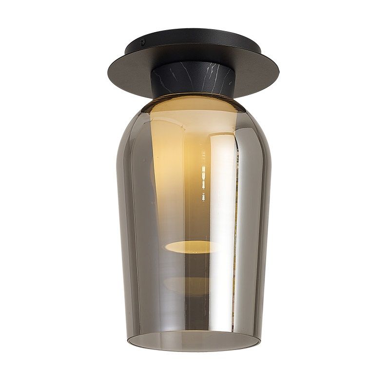 Plafondlamp E27 Zwart marmol