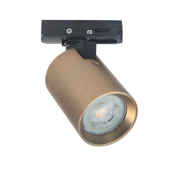 1f rail zwart mat goud spot GU10