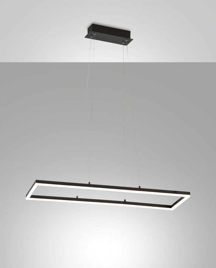 Hanglamp RH 52w 5180lm Warmwit Zwart