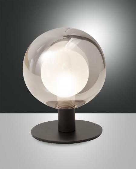 Touch-Tafellamp G9/3w Zwart/Smoke Opaal